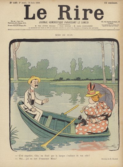 Illustration für Le Rire von Benjamin Rabier