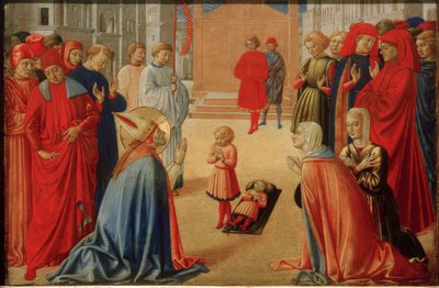 Der Heilige Zenobius erweckt einen toten Knaben von Benozzo Gozzoli