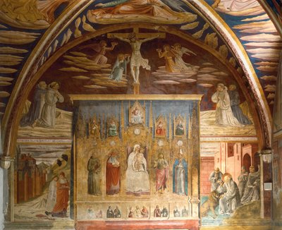 Freskenzyklus, der das Leben Christi und des Heiligen Hieronymus darstellt von Benozzo di Lese di Sandro Gozzoli