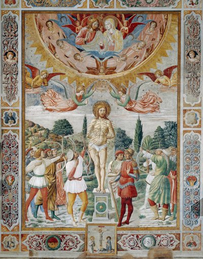 Martyrium des Hl. Sebastian von Benozzo di Lese di Sandro Gozzoli