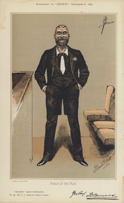 Mr. F. C. Burnand, Herausgeber von Punch von Bernard (after) Partridge