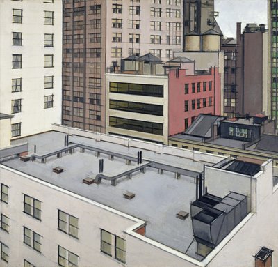 Dächer von New York, ca. 1930 von Bernard Boutet de Monvel