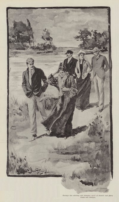Die seltsamen Abenteuer eines Hausboots, von William Black von Bernard Partridge