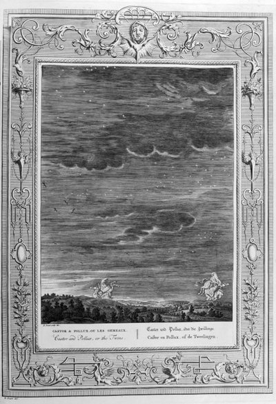 Castor und Pollux (Gravur) von Bernard Picart