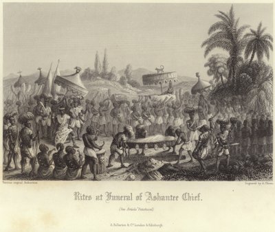 Riten bei der Beerdigung des Ashantee-Häuptlings von Bernard Picart