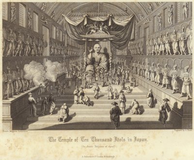 Der Tempel der zehntausend Idole in Japan von Bernard Picart