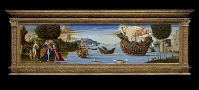 Die Geliebte von Enalus, Poseidon geopfert und verschont, ca. 1512 von Bernardino Fungai