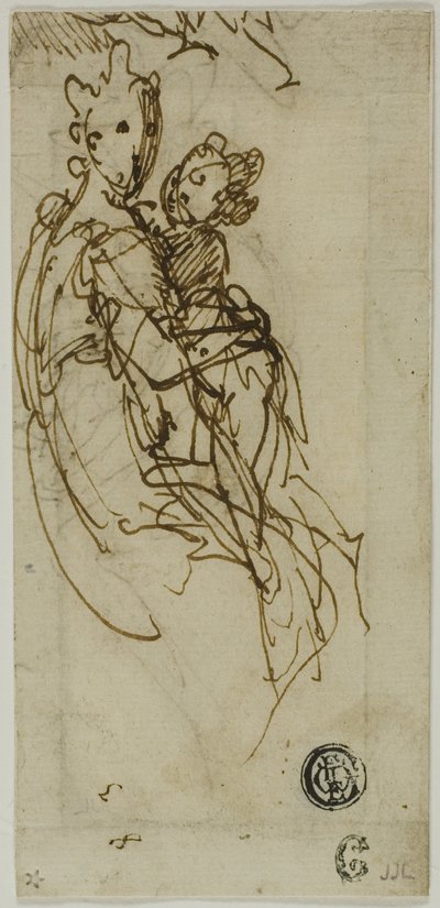 Sitzende Jungfrau und Kind (recto); Sitzende Jungfrau und Kind (verso) von Bernardino India