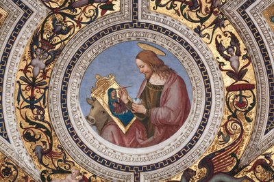 St. Lukas (Detail) von Bernardino di Betto Pinturicchio