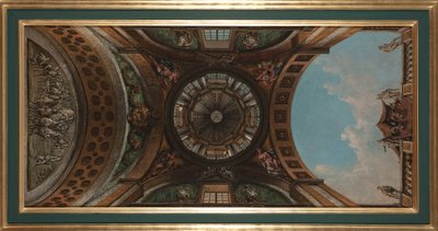 Entwurf für Wandmalereien im Saal des Ujazdowski-Schlosses in Warschau (?) von Bernardo Bellotto