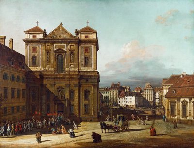 Die Freyung in Wien, vom Nordwesten, zwischen 1758 und 1761 von Bernardo Bellotto