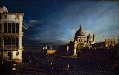 Zwei venezianische Ansichten, Canal Grande und Molo Blick nach Westen von Bernardo Bellotto