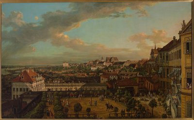 Ansicht von Warschau von der Terrasse des Königsschlosses von Bernardo Bellotto