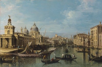 Venedig: Der Eingang zum Großen Kanal, ca. 1720-80 von Bernardo Belotto Canaletto