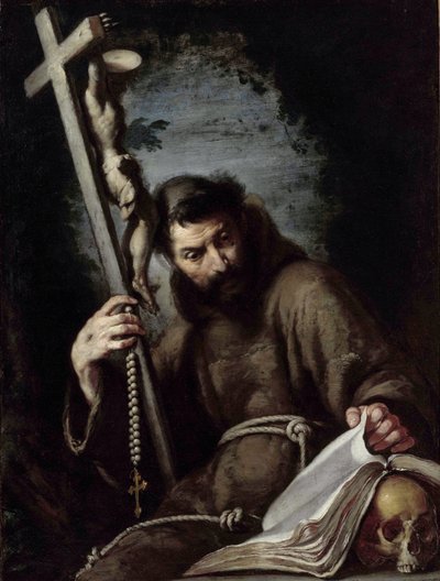 Heiliger Franziskus (1182-1226) von Bernardo Strozzi