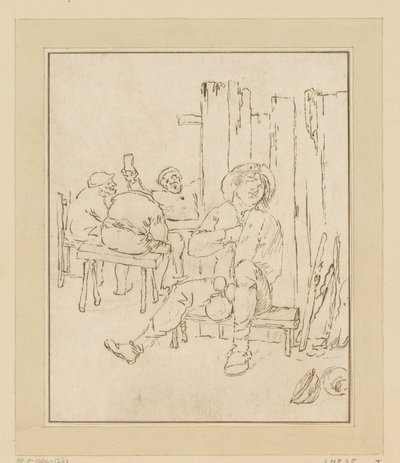 Betrunkener Bauer in der Herberge von Bernhard Schreuder