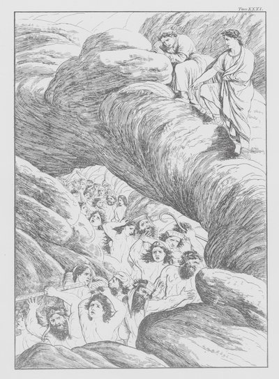 Dantes Göttliche Komödie, Inferno (Hölle), Platte XXXI von Bernhard Schuler