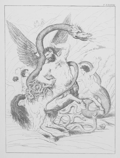 Dantes Göttliche Komödie, Inferno (Hölle), Platte XXXVIII von Bernhard Schuler