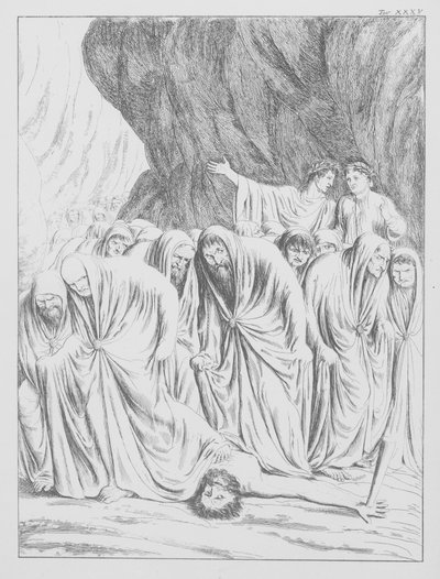 Dantes Göttliche Komödie, Inferno (Hölle), Platte XXXV von Bernhard Schuler