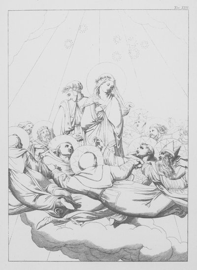 Dantes Göttliche Komödie, Paradiso (Himmel), Platte XIII von Bernhard Schuler