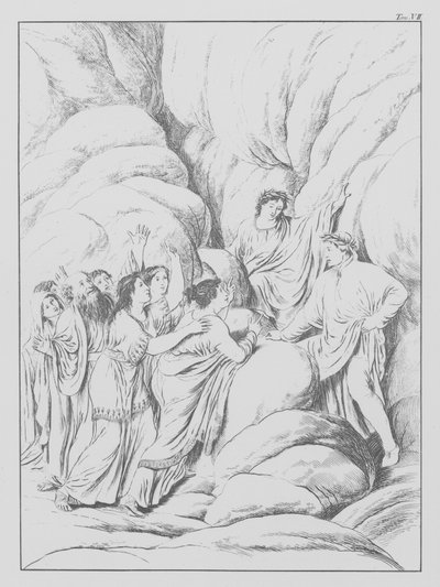 Dantes Göttliche Komödie, Purgatorio (Fegefeuer), Platte VII von Bernhard Schuler