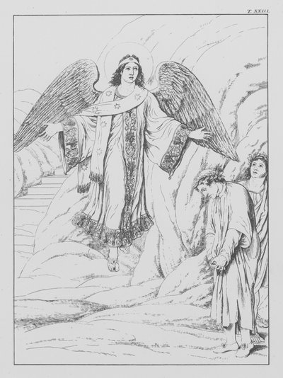 Dantes Göttliche Komödie, Purgatorio (Fegefeuer), Tafel XXIII von Bernhard Schuler