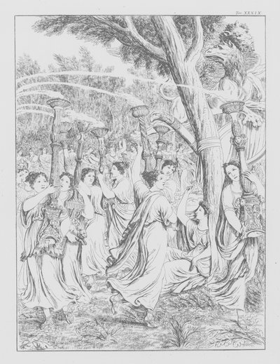 Dantes Göttliche Komödie, Purgatorio (Fegefeuer), Platte XXXIX von Bernhard Schuler