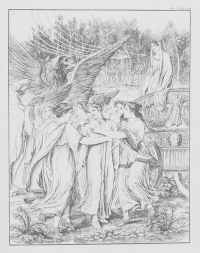Dantes Göttliche Komödie, Purgatorio (Fegefeuer), Platte XXXVIII von Bernhard Schuler
