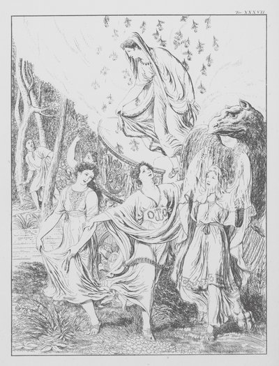Dantes Göttliche Komödie, Purgatorio (Fegefeuer), Platte XXXVII von Bernhard Schuler