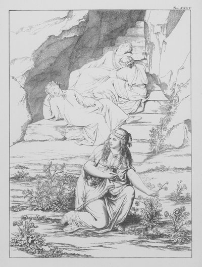 Dantes Göttliche Komödie, Purgatorio (Fegefeuer), Platte XXXV von Bernhard Schuler