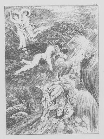 Dantes Göttliche Komödie, Purgatorio (Fegefeuer), Platte X von Bernhard Schuler