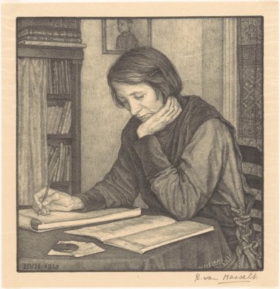Porträt von Sanne Bruinier von Bertha van Hasselt (signed by artist)