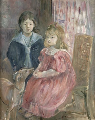 Doppelporträt von Charley und Jeannie Thomas, Kinder des Cousins des Künstlers, Gabriel Thomas, 1894 von Berthe Morisot