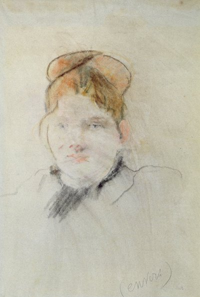 Kopf einer Frau, 1886 von Berthe Morisot