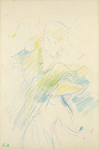 Junges Mädchen im Garten, 1888 von Berthe Morisot