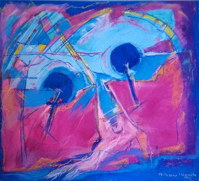 Landschaft in Geburt 1 von Bibiana Ulanosky