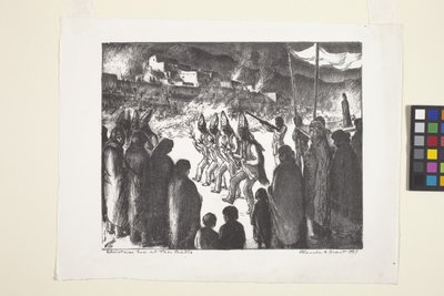 Heiligabend in Taos Pueblo von Blanche Grant