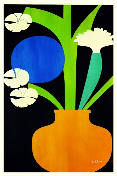 Moderner Blumenstrauß von Bo Anderson