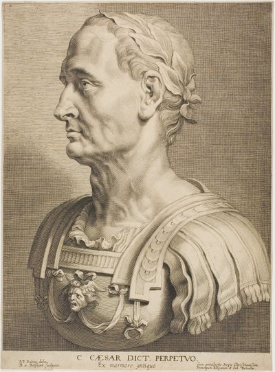 Julius Caesar, ewiger Diktator, aus Zwölf berühmte griechische und römische Männer von Boetius Adams Bolswert