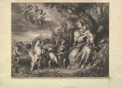 Ruhe auf der Flucht nach Ägypten, 1650-59 von Boetius Adams Bolswert