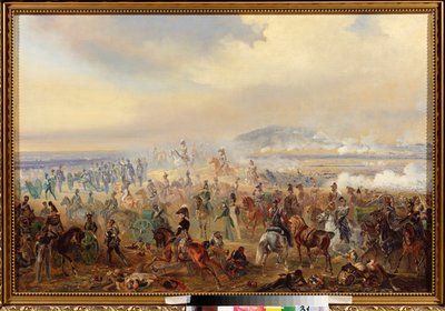 Die Schlacht von Leipzig im Oktober 1813 (oder Völkerschlacht, Napoleonische Kriege) von Bogdan Willewalde