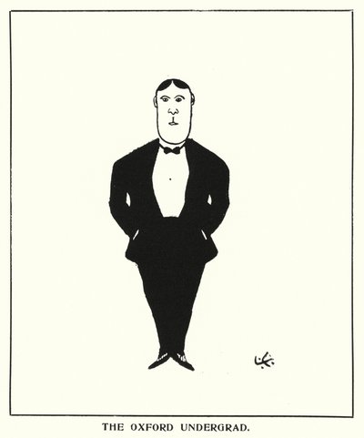 Oxford Quips: Der Oxford-Student (Lithografie) von Bohun Lynch