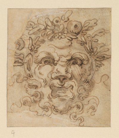 Groteske Maske von Bolognese School