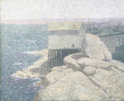 Chinesisches Fischerdorf, Monterey Bay, Kalifornien von Bolton Coit Brown