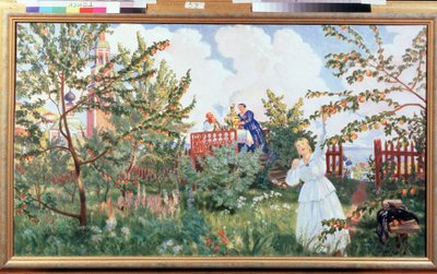 Der Apfelgarten von Boris Mikhailovich Kustodiev