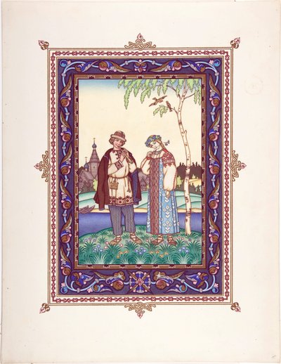 Snegurotschka - Illustration zum Märchen Snegurochka von Boris Vasilievich Zvorykin