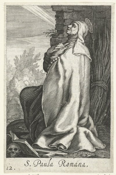 Heilige Paula von Rom als Einsiedlerin von Boëtius Adamsz. Bolswert
