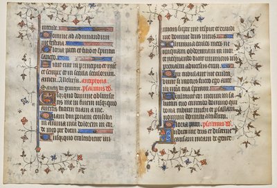 Bifolio aus einem Stundenbuch: Text (verso) von Boucicaut Master