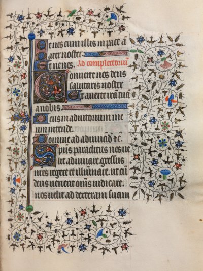 Stundenbuch Gebrauch von Paris: Verzierte Initiale, ca. 1420 von Boucicaut Master