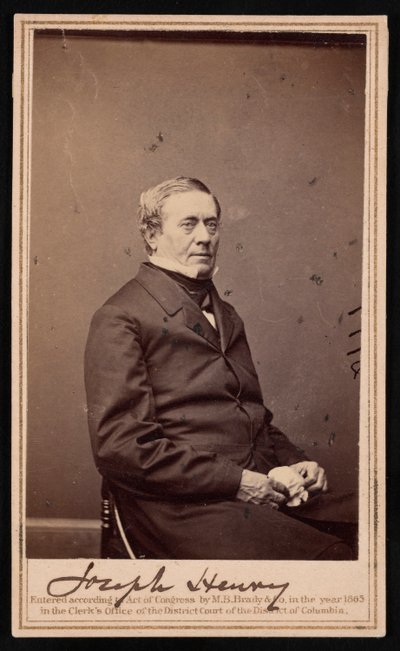 Porträt von Joseph Henry 1797-1878, 1865 von Brady